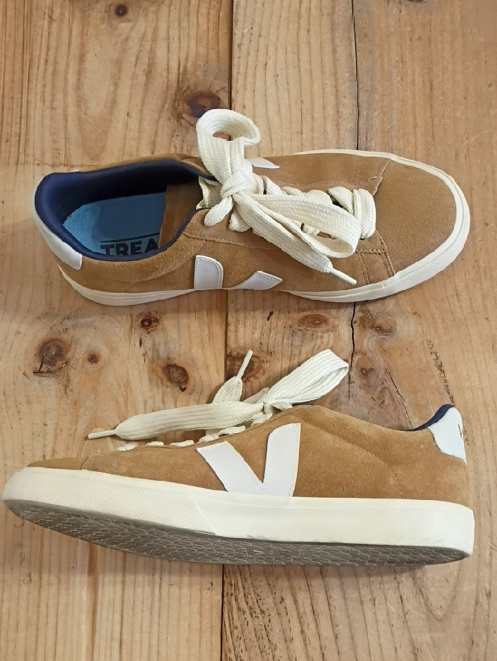 Veja Tan Suede Campo Sneakers Size 10.5 - Picture 8 of 10